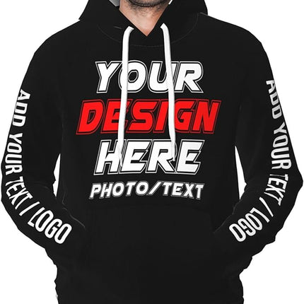 Custom Hoodies for Men and women  – Personalized Sweatshirts with Photo, Logo, or Text Printed Front & Back