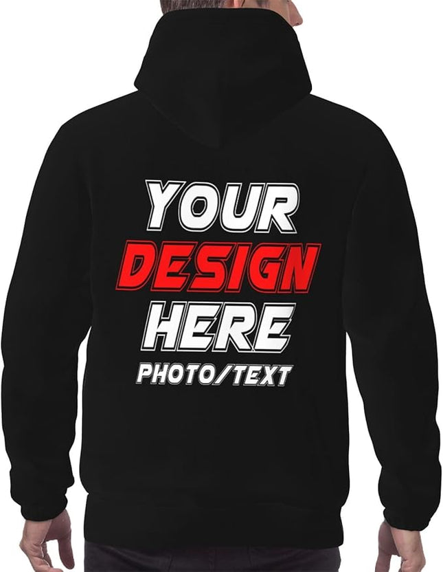 Custom Hoodies for Men and women  – Personalized Sweatshirts with Photo, Logo, or Text Printed Front & Back