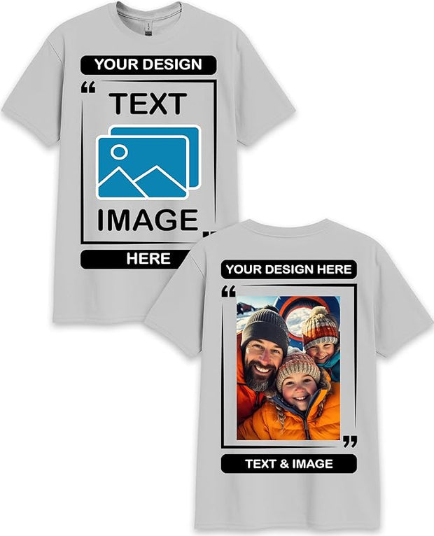 <h5>Customize your </h5><h1>T-shirts </h1>